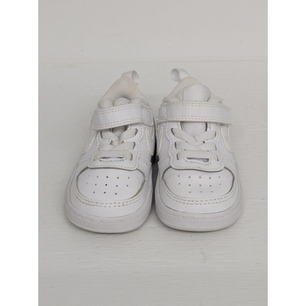 NIKE AIR FORCE 1 LOW RISE WHITE/WHITE SNEAKERS SHOES UNISEX  SIZE 5C TODDLER - Picture 2 of 6